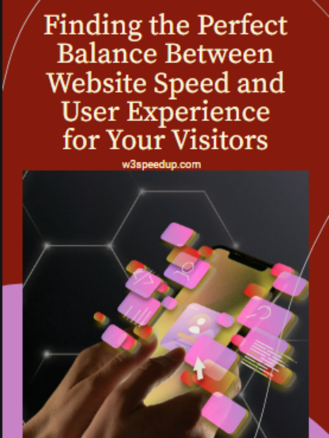 How To Balance  Perfectly Between Website Speed and User Experience