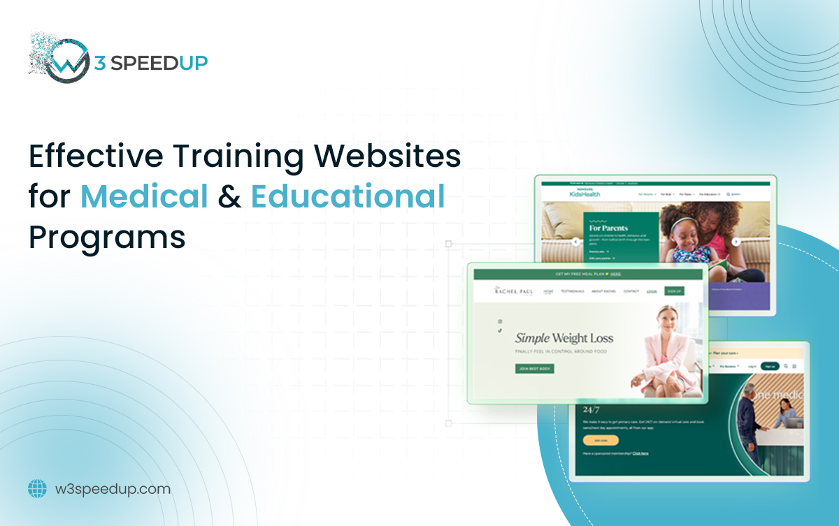 Training Websites for Medical Education and Online Learning - W3Speedup