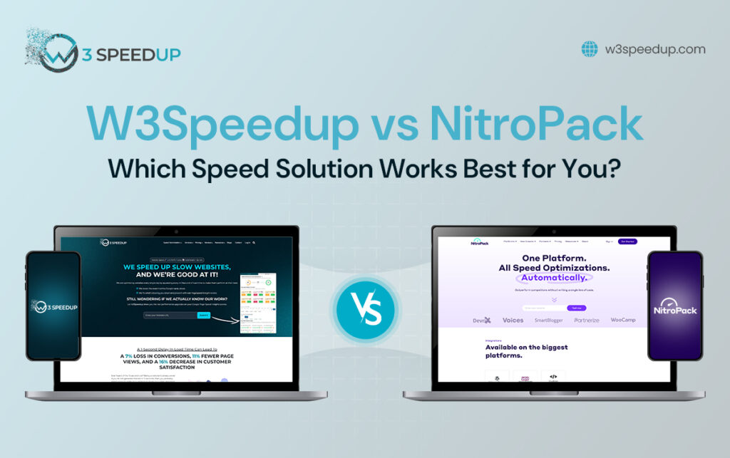 W3Speedup vs NitroPack Which Website Speed Tool Better - W3Speedup