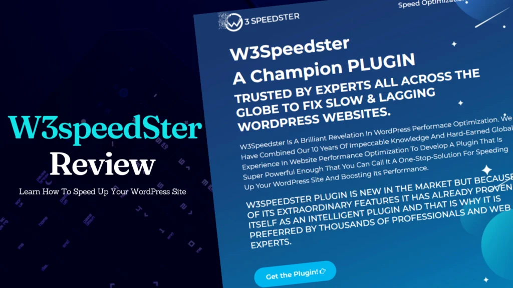 W3speedster Review How To Speed Up Your WordPress Site